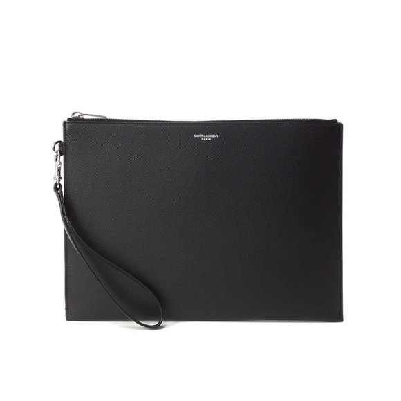 Saint Laurent Bag Zip Tablet Holder Clutch - Picture 1 of 8